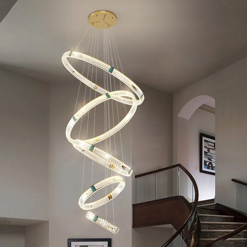 suspension en cristal design moderne pour intérieur élégant - vue 5 sur 16