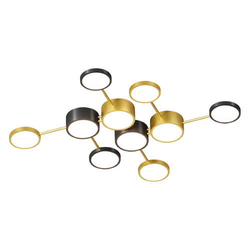 plafonnier led acrylique design moderne forme moléculaire décoratif