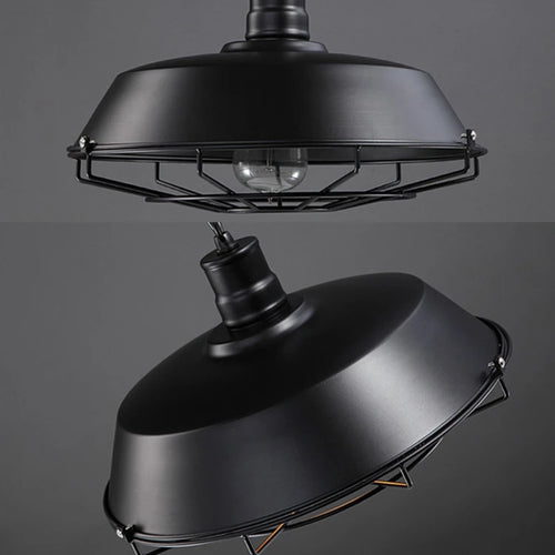 Suspension Loft Style Vintage cage industrielle rétro