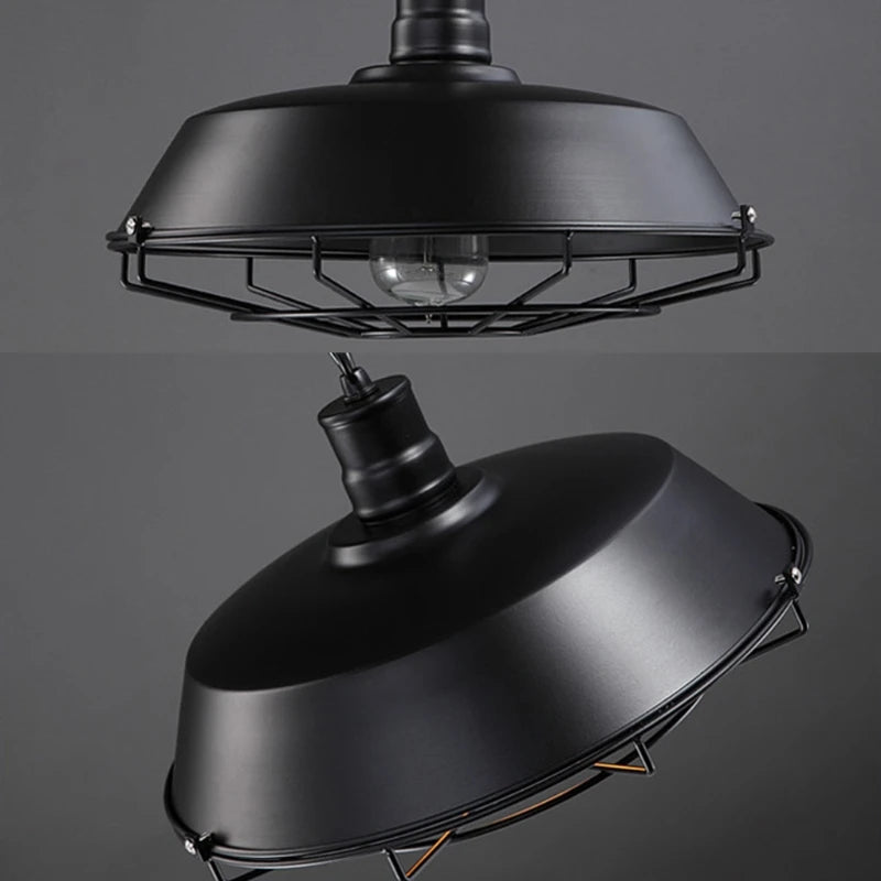 Suspension Loft Style Vintage cage industrielle rétro - vue 5 sur 8