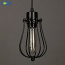 Suspension Vintage peintes en métal noir