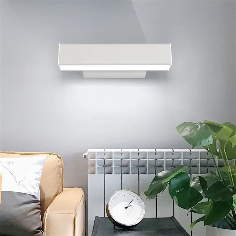 applique murale led moderne en bois décoration luminaires direction nordique - vue 5 sur 9