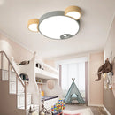 plafonnier créative moderne en forme d'ours en bois led