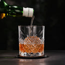 Lot 4 verres whisky style cristal motifs facettes