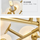 lustre en verre moderne style nordique pour décoration intérieure