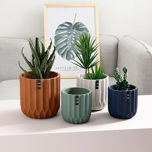 moule silicone pot fleurs créatif style nordique jardinage cylindrique