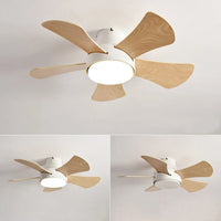Ventilateur silencieux DC plafonnier ventilateurs de Loft avec lumière LED et lampes modernes à distance pour salon ventilateur de Hall lumières éclairage en bois