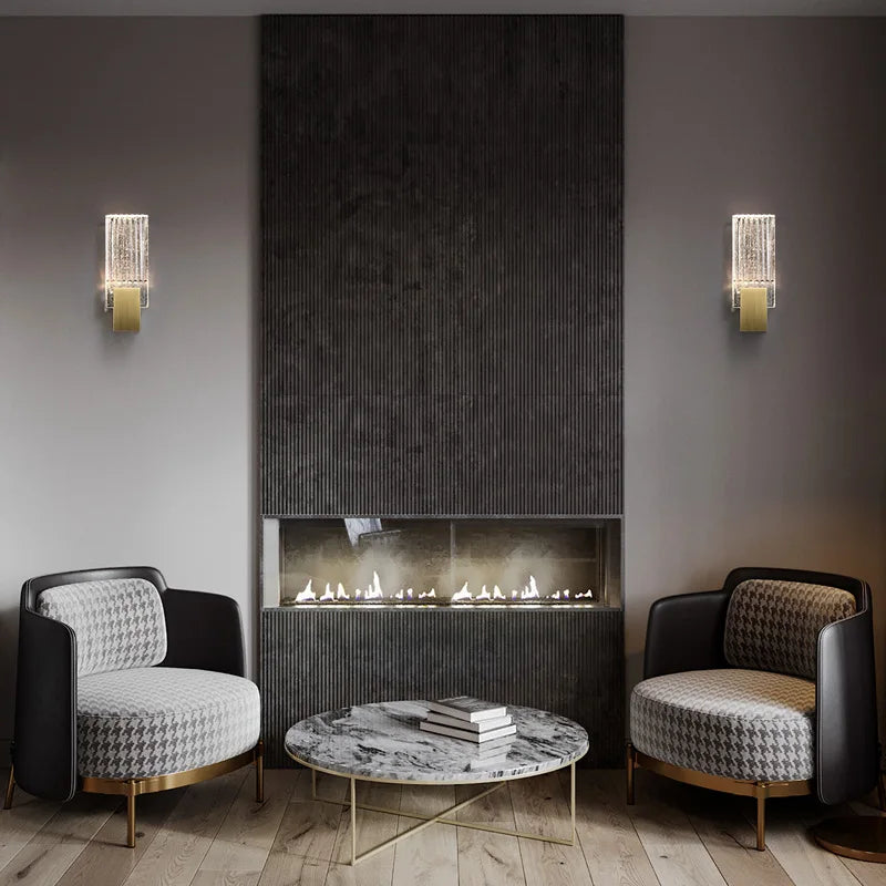 applique murale en cristal design moderne minimaliste pour étude et détente - vue 5 sur 7