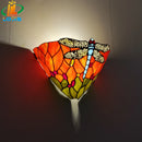 applique murale en verre libellule style tiffany pour décoration intérieure