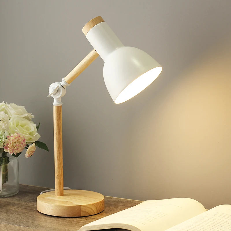 lampe de bureau nordique réglable pour lecture et protection des yeux - vue 5 sur 11