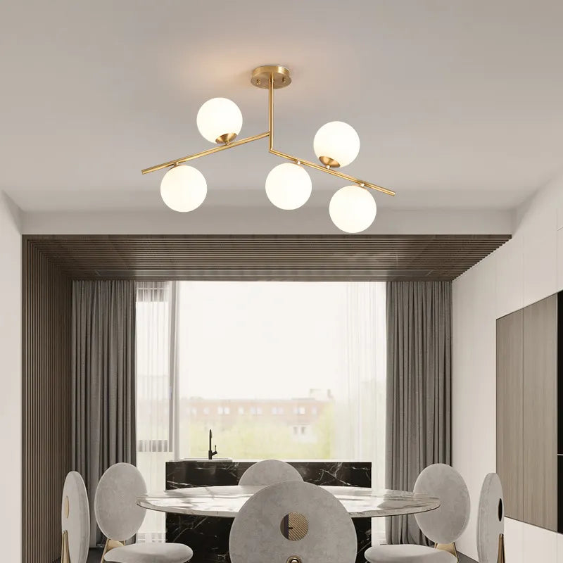 Lustre Moderne Simple Nordique - vue 2 sur 8