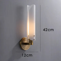 Postmodern Art déco cuivre or blanc lampe à LED lumière LED applique murale applique murale pour chambre