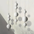 Suspension longue moderne LED Restaurant boule de verre suspension Café Bar Chambre Cuisine Salle à manger Déco luminaire à suspension