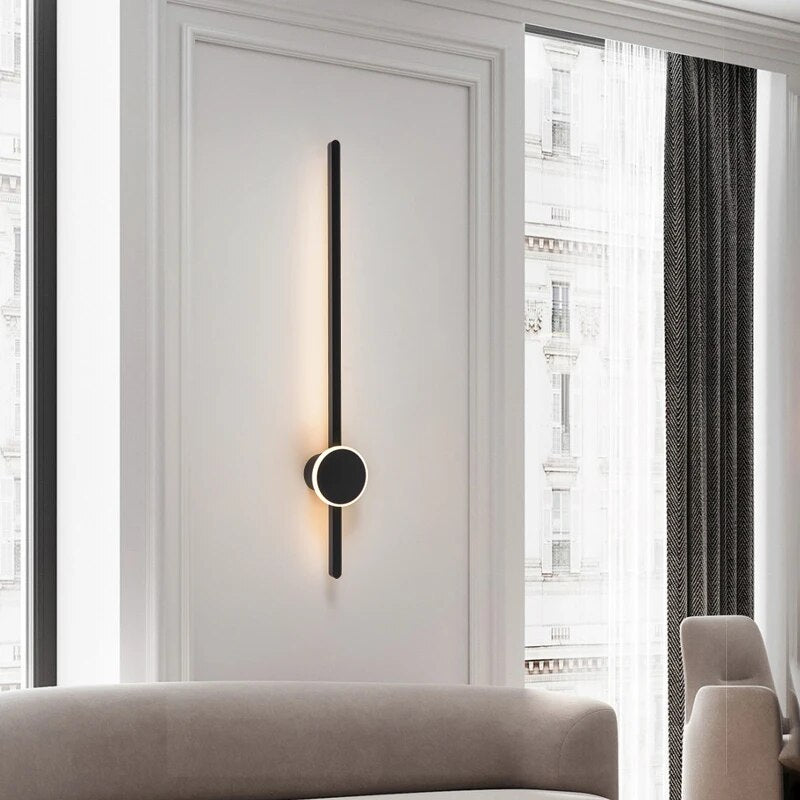Applique murale moderne minimaliste à longue bande - vue 6 sur 8