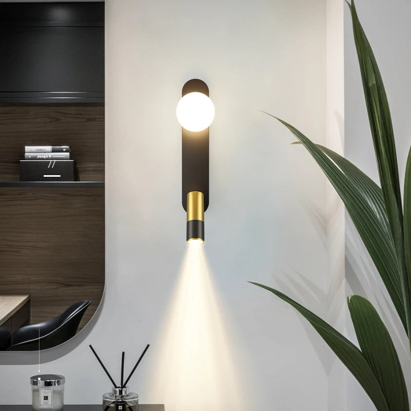 applique murale led moderne pour éclairage intérieur bois - vue 6 sur 11