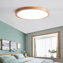 plafonnier led en bois véritable pour éclairage intérieur