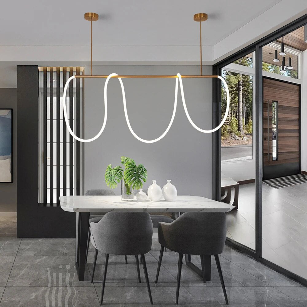 lampes lumière led suspension moderne - vue 5 sur 12