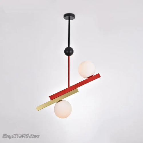 Suspension en verre LED nordique art moderne Design créatif intérieur décor à la maison luminaires Loft couleur lampe suspendue Luminaire