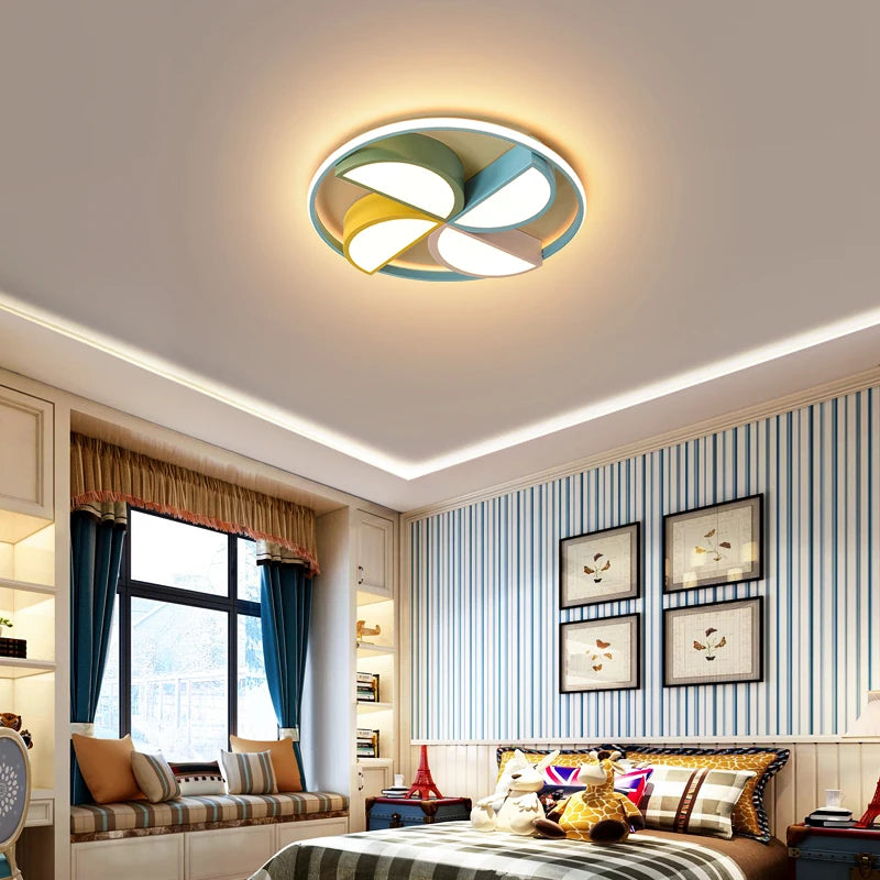 plafonnier led créatif avec télécommande pour enfant décoratif mignon - vue 4 sur 10