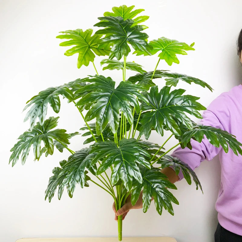 plantes artificielles monstera grandes feuilles pour décoration intérieure - vue 19 sur 21
