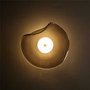 applique murale led moderne en verre éclairage surface incurvée