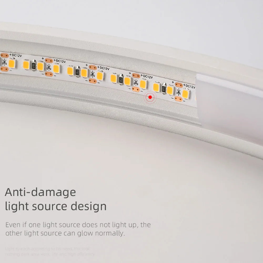 Plafonnier en silicone ultra-mince moderne LED - vue 6 sur 6