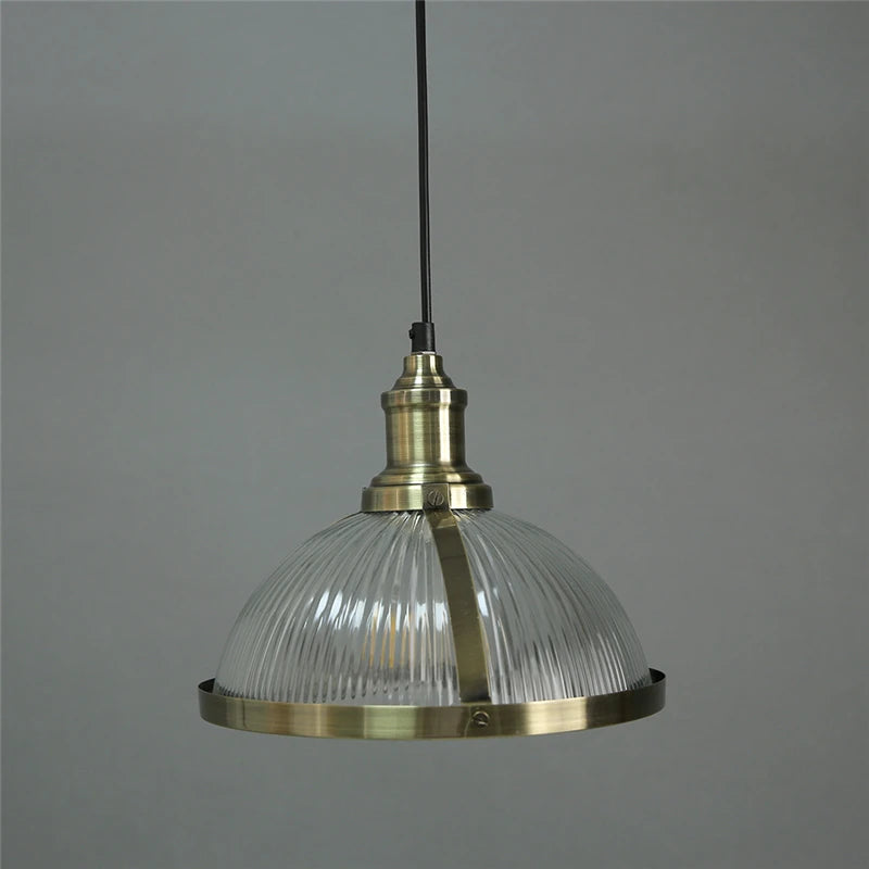 suspension rétro industrielle en verre pour intérieur moderne - vue 6 sur 7