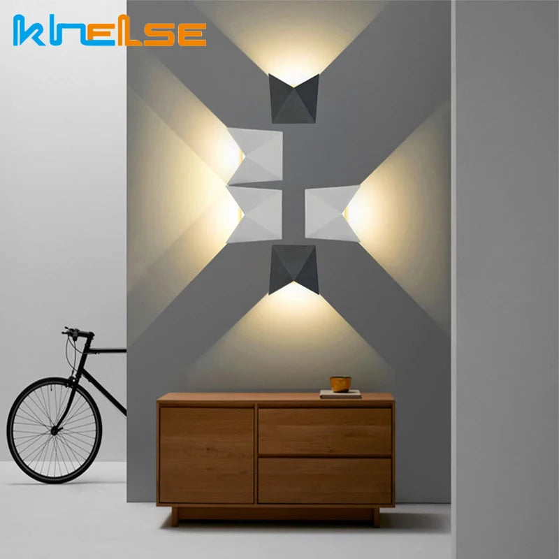 applique murale led design minimaliste créatif et moderne - vue 2 sur 9