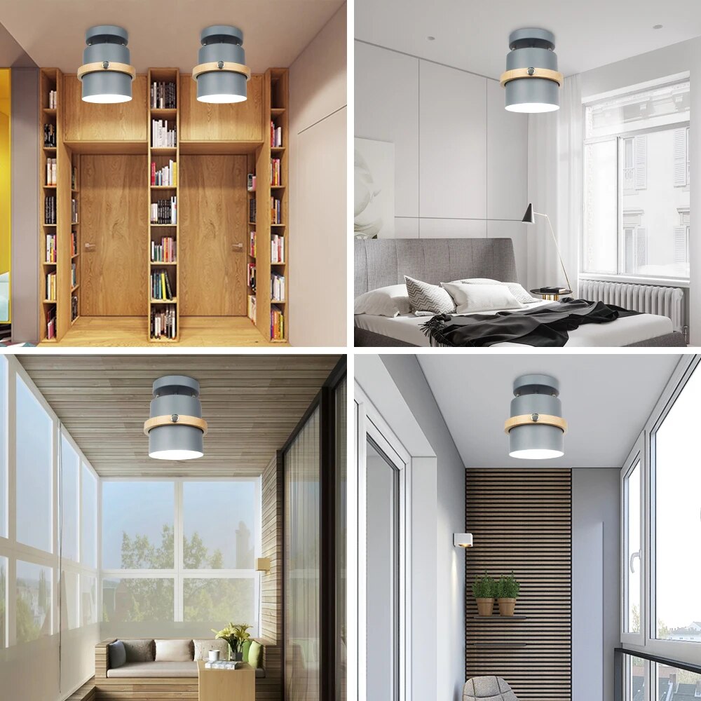 Plafonnier LED décoration nordique - vue 5 sur 7