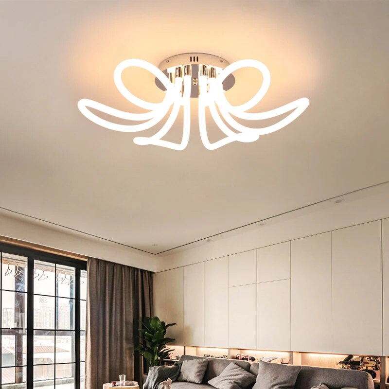 Lustre LED nordique moderne - vue 4 sur 6