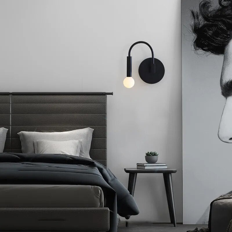 applique murale led nordique intérieur éclairage décoration - vue 3 sur 7