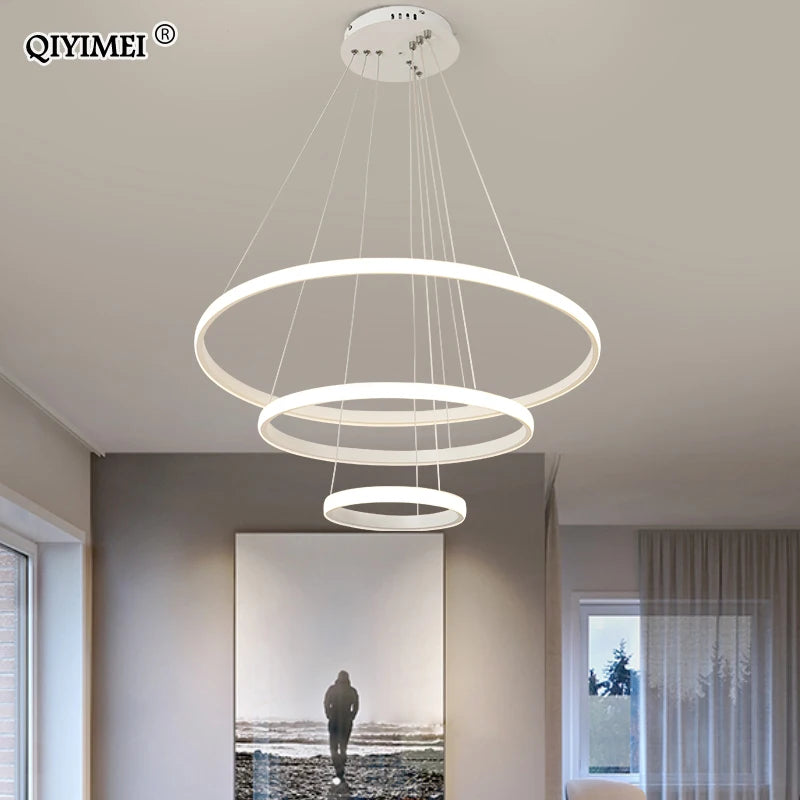 lampe led suspendue en aluminium luminaire décoratif d'intérieur nouveau