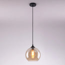 Suspension boule de verre design