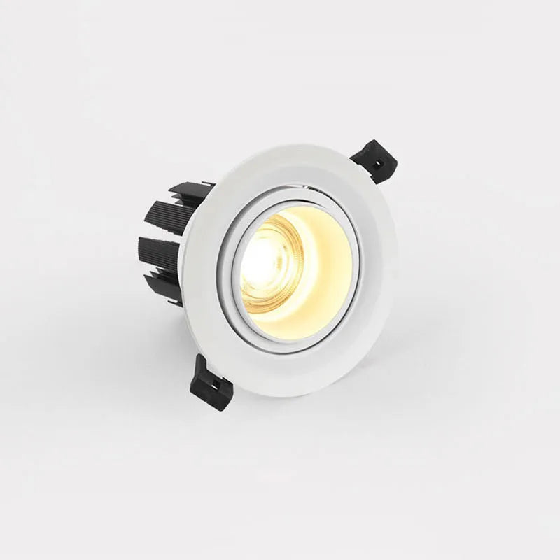 spot led encastrable d'intérieur à technologie cob avec zoom variable - vue 3 sur 6