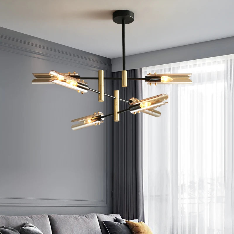 lustre en verre au design nordique et créatif - vue 3 sur 12