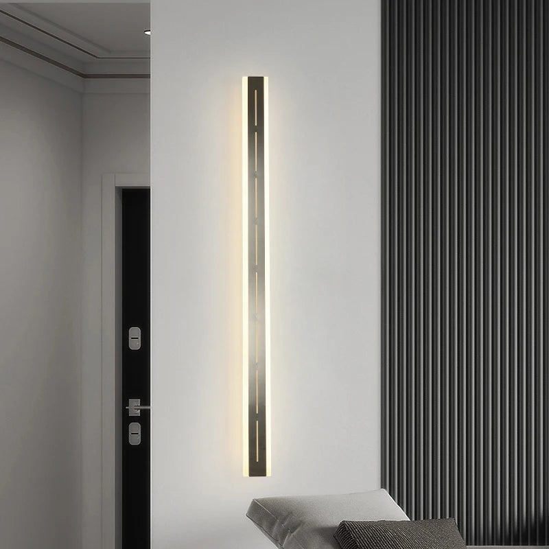 applique murale minimaliste longue bande extérieure étanche - vue 7 sur 11
