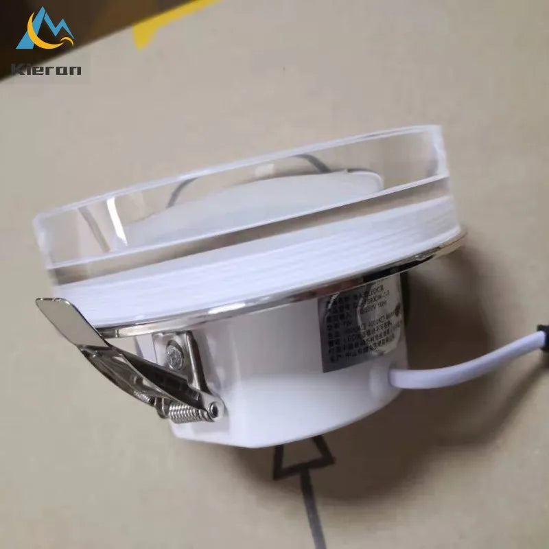 plafonnier led en cristal spot intégré luminaires - vue 6 sur 9