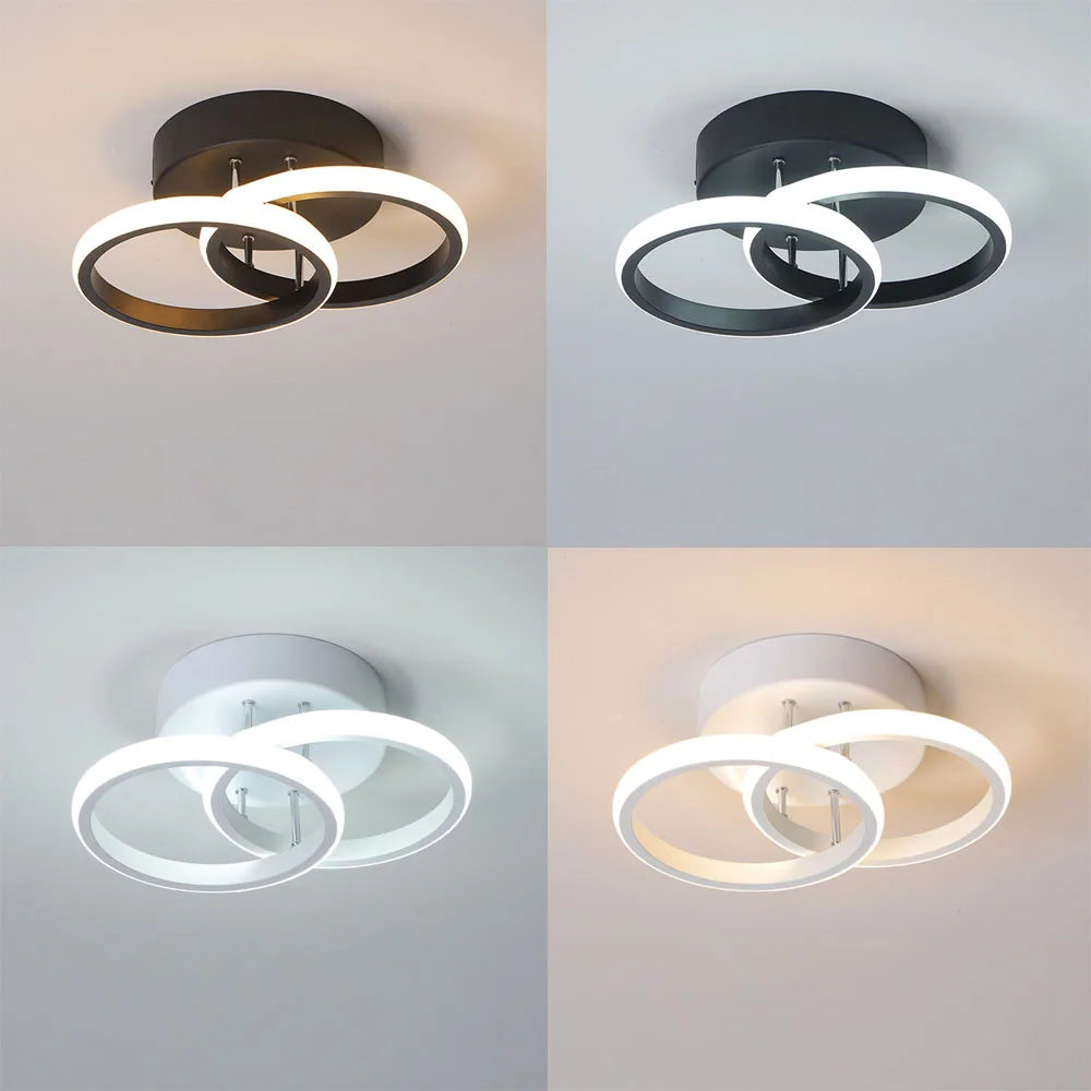 LED moderne minimaliste balcon maison couloir cuisine lustre - vue 7 sur 10