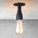Plafonniers à tuyaux rétro Vintage E27 Loft plafonnier monté en Surface luminaires lampes à tuyaux en fer industriel