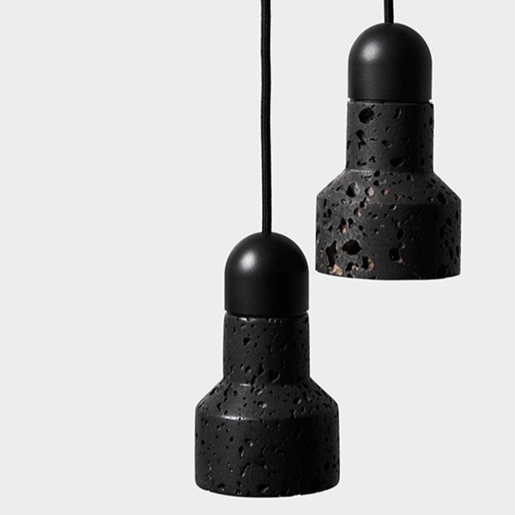 Suspension industrielle noir et doré Terrazzo - vue 5 sur 14