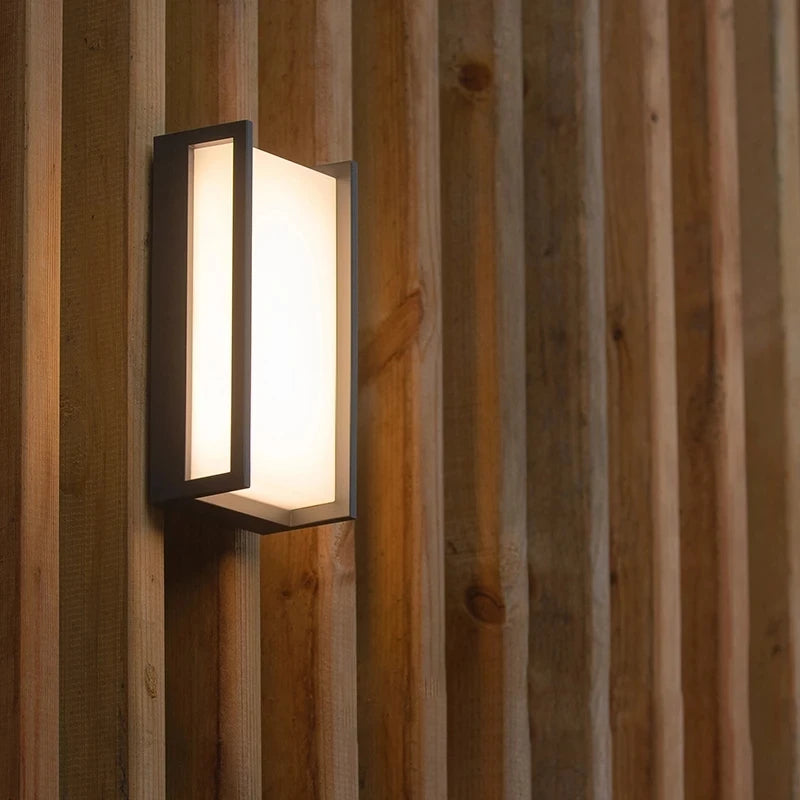 applique murale led extérieure imperméable en aluminium décorative - vue 3 sur 11