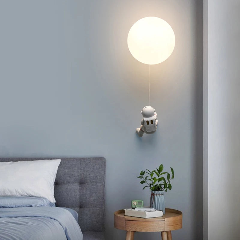 applique murale lune nordique pour chambre d'enfants en cuivre - vue 6 sur 18