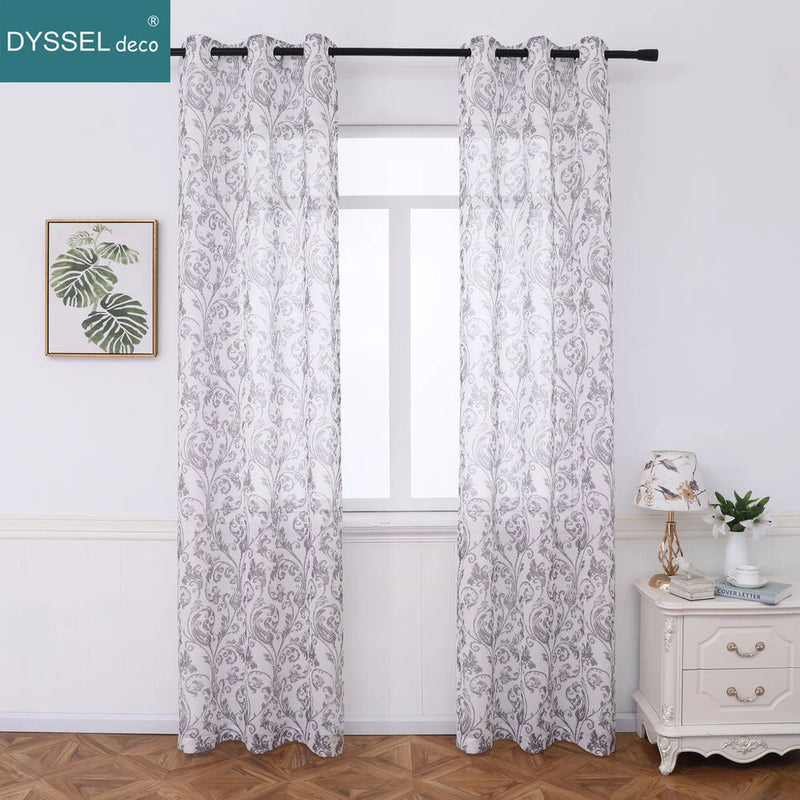 Voilage moderne imprimé floral style européen salon chambre