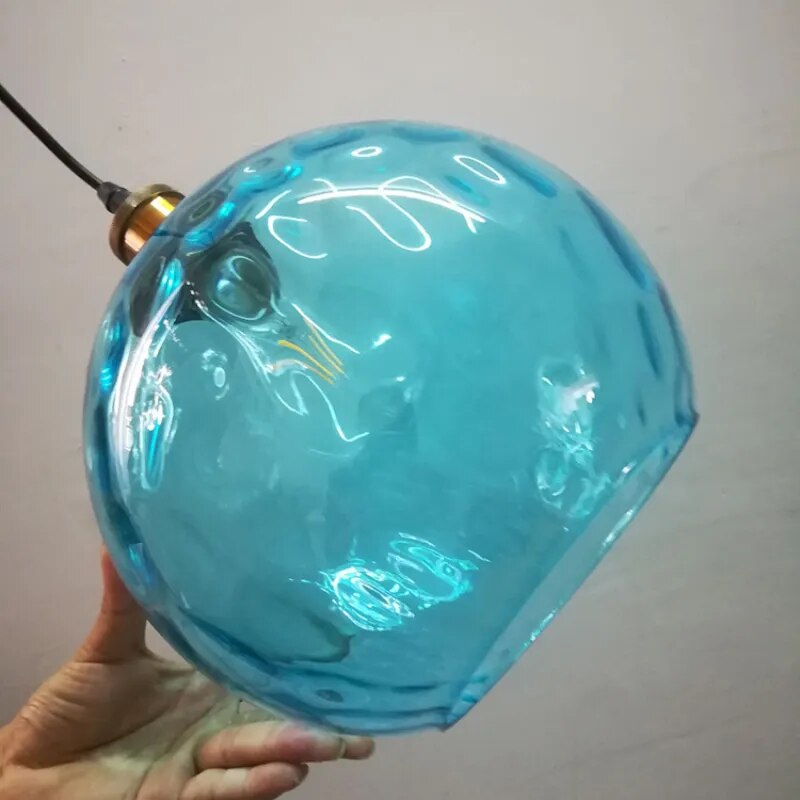 Suspension LED en forme de boule de verre au design moderne - vue 10 sur 9