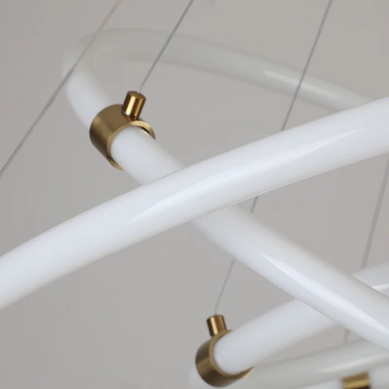 Lustre led nordique moderne décoration - vue 7 sur 10