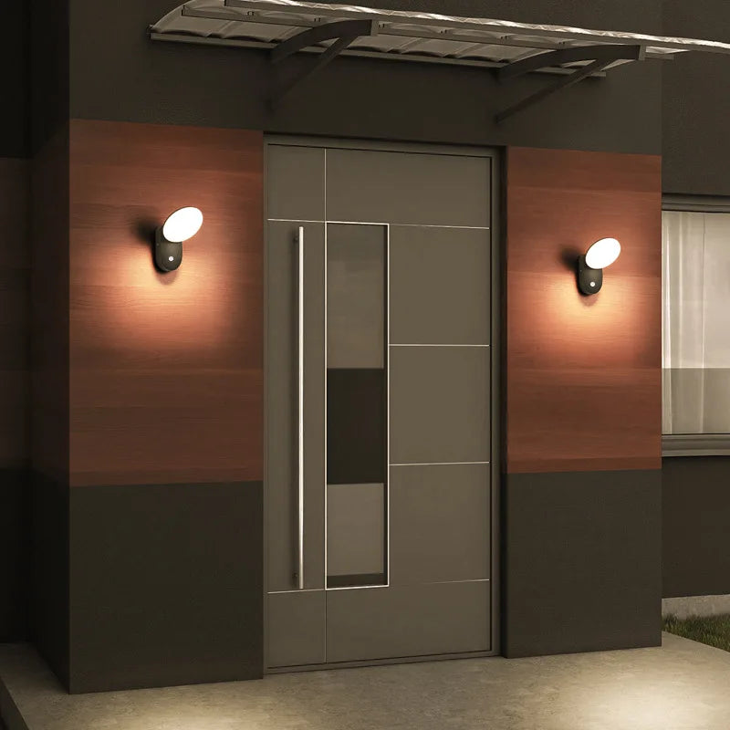 Lumière extérieure Induction décorative étanche applique murale lampe balcon terrasse porte d'entrée porche décoration jardin éclairage mural - vue 4 sur 6