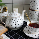 Service à thé anglais porcelaine fine peint main