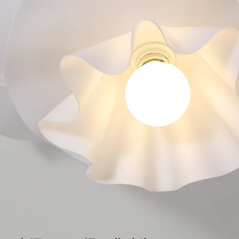 plafonnier led design nordique moderne en acrylique à fleurs décoratif