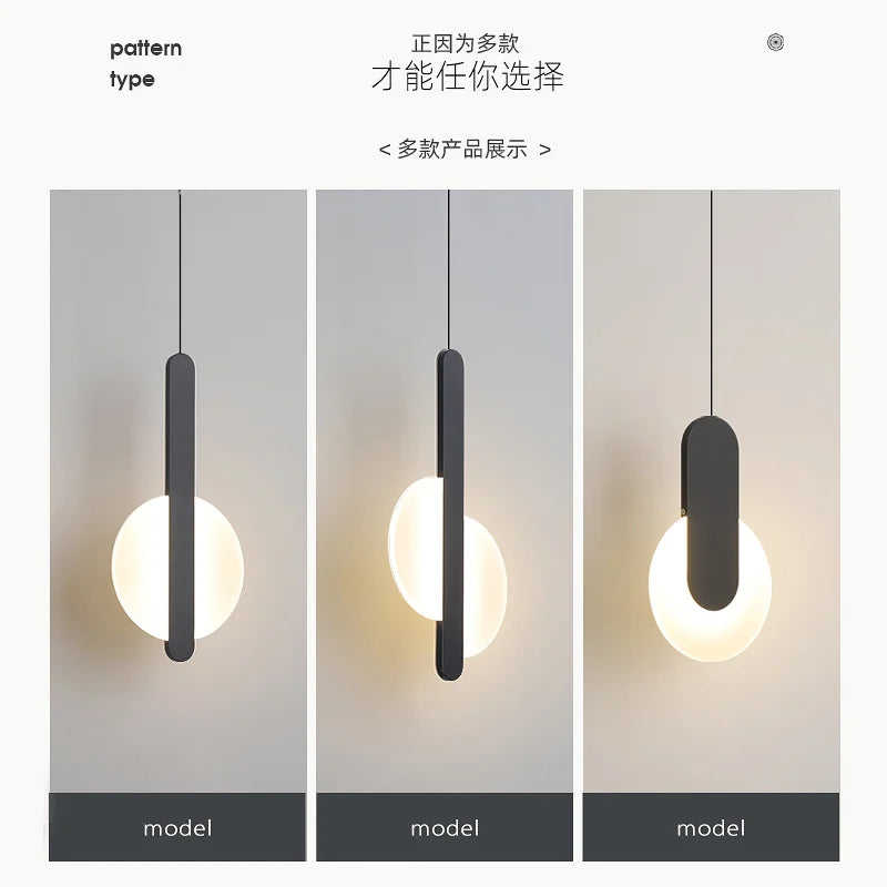 suspension moderne à led pour décoration intérieure élégante - vue 6 sur 12
