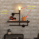applique murale industrielle vintage en tuyau d'eau style loft